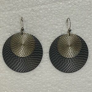 Earrings-Round Two Toned